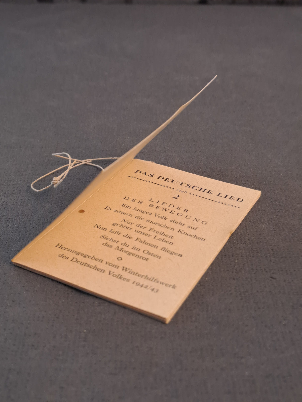 WHW The German Song Songs of the Movement Issue 2 Rare