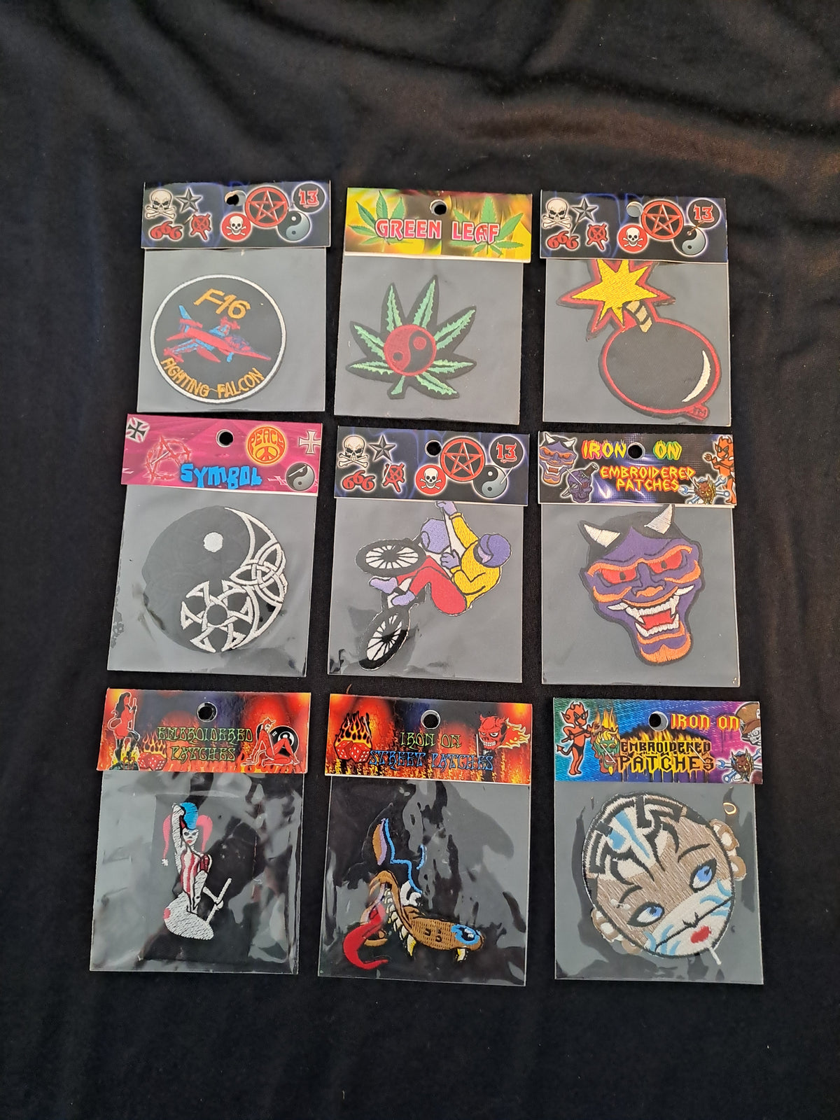 Vintage Patches x9 / Vintage Iron-on Patches x9