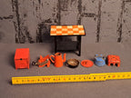 Tekno Denmark Miniature Gas Stove and Kitchen Tools