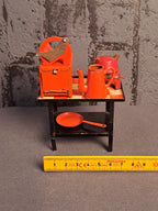 Tekno Denmark Miniature Gas Table and Kitchen Tools / Tekno Danmark Gasbord og Køkkenredskaber