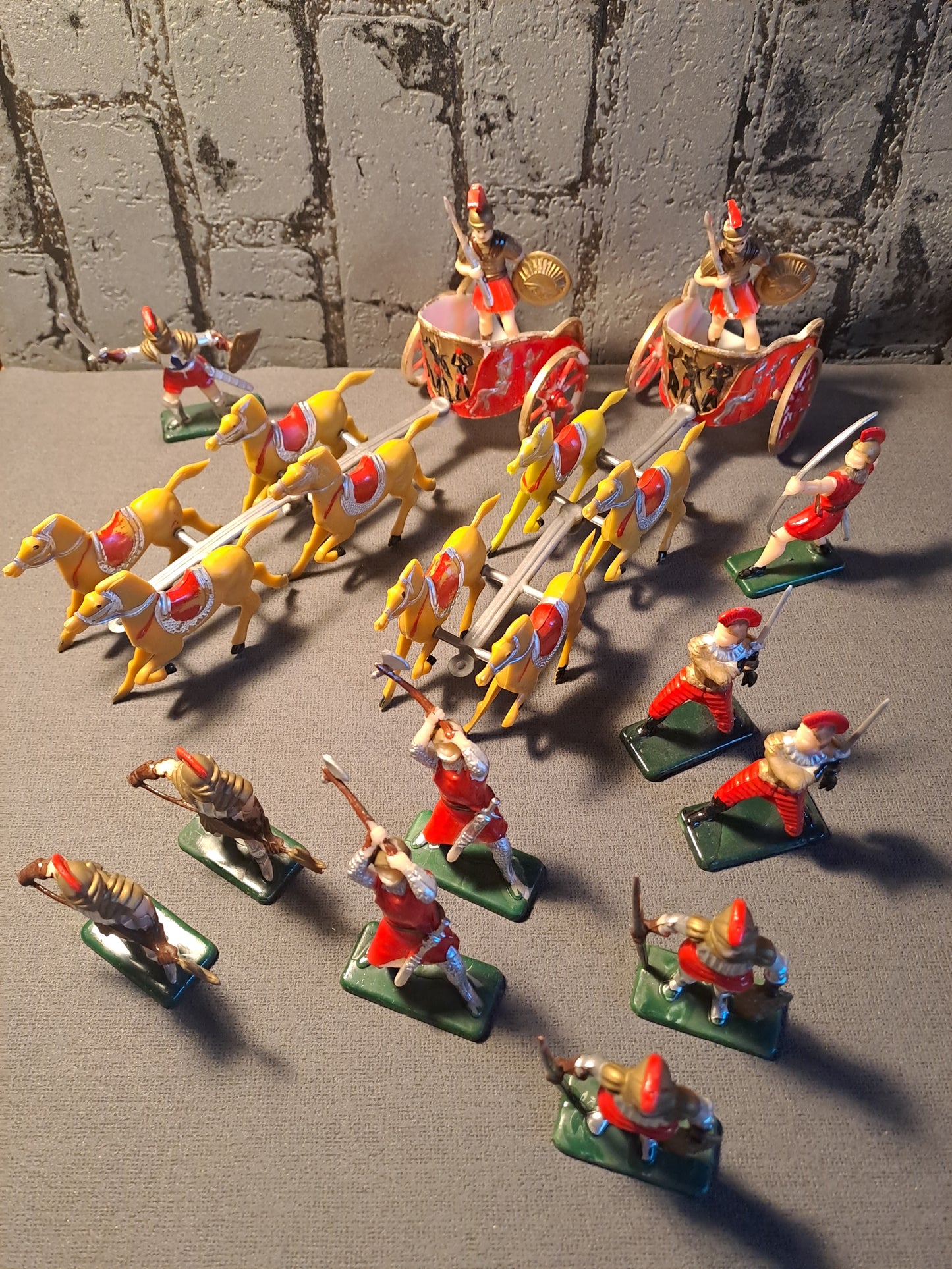 Roman Soldiers and Chariots 1970's / Romerske Soldater og Stridsvogne 1970'erne