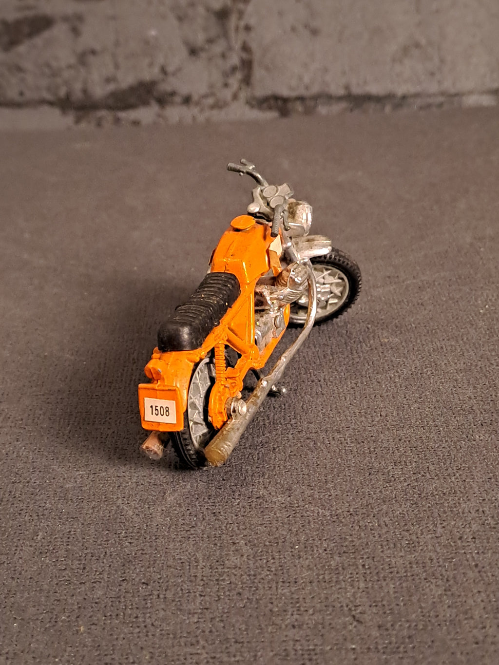 Die-cast 1980s Moto Guzzi V7 motorcycle
