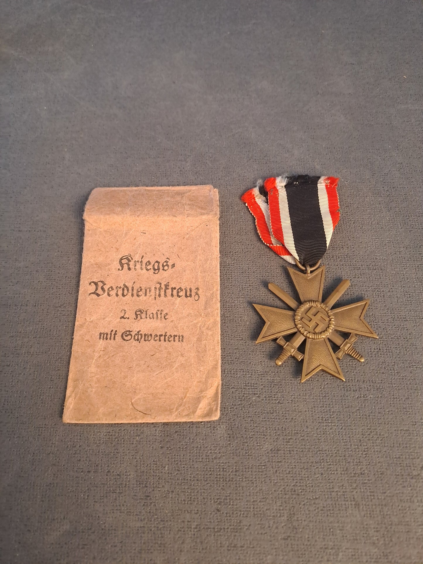 WW2 Kriegsverdienstkreuz 2. Klasse mit Schwertern / WW2 Krigsfortjenestesmedalje 2. Klasse med Sværd