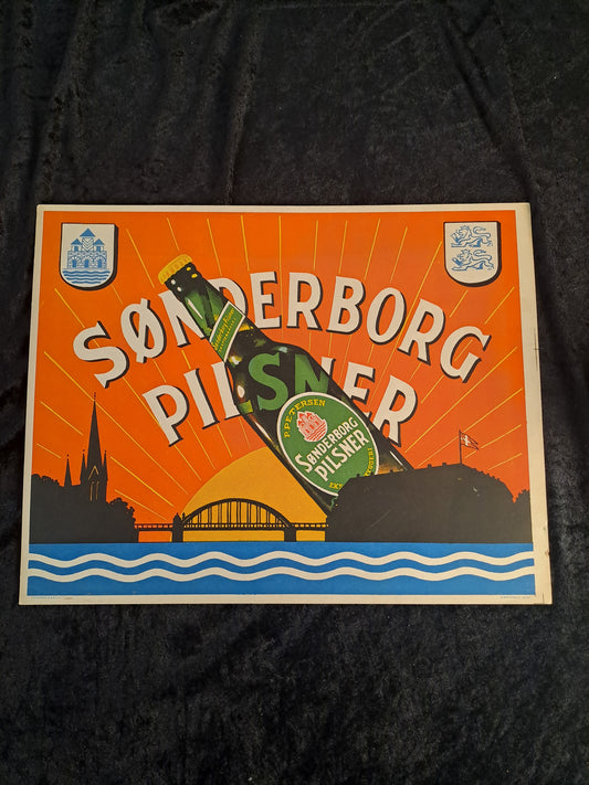 Originalt Mærkatskilt No 147 Andersen & Bruun "Sønderborg Pilsner"