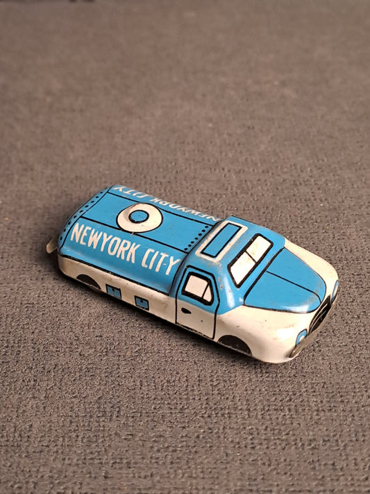 Tin Lithographic Fire Truck 1950's m / Litografisk Blik Brandbil 1950'erne