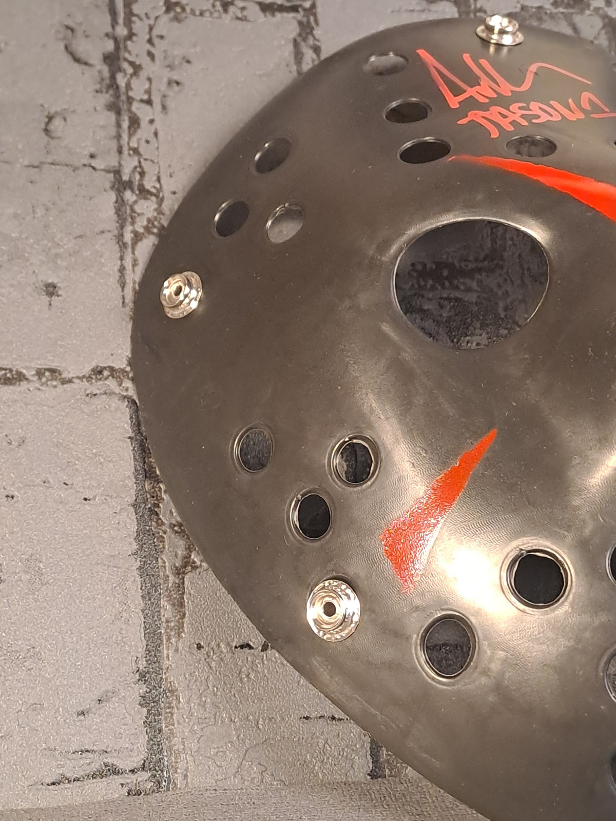 Friday the 13th Ice Hockey Mask with Autograph