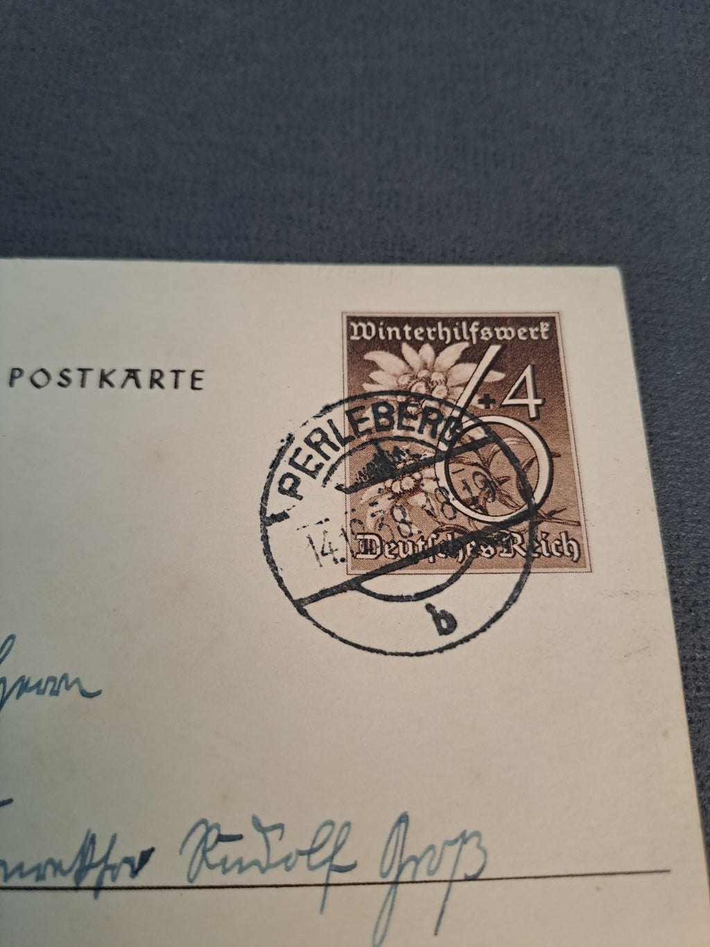 WWII Postcard WHW