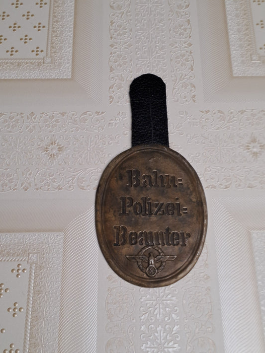 WW2 Bahn Polizei Beamter Sign