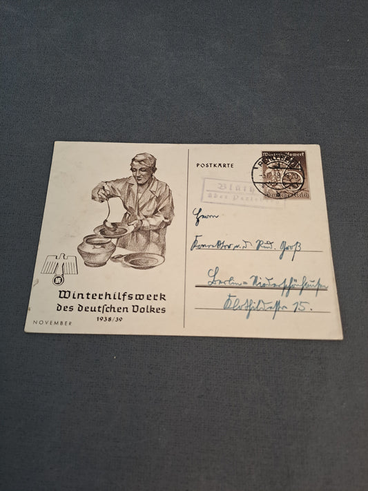 WW2 Postcard WHW