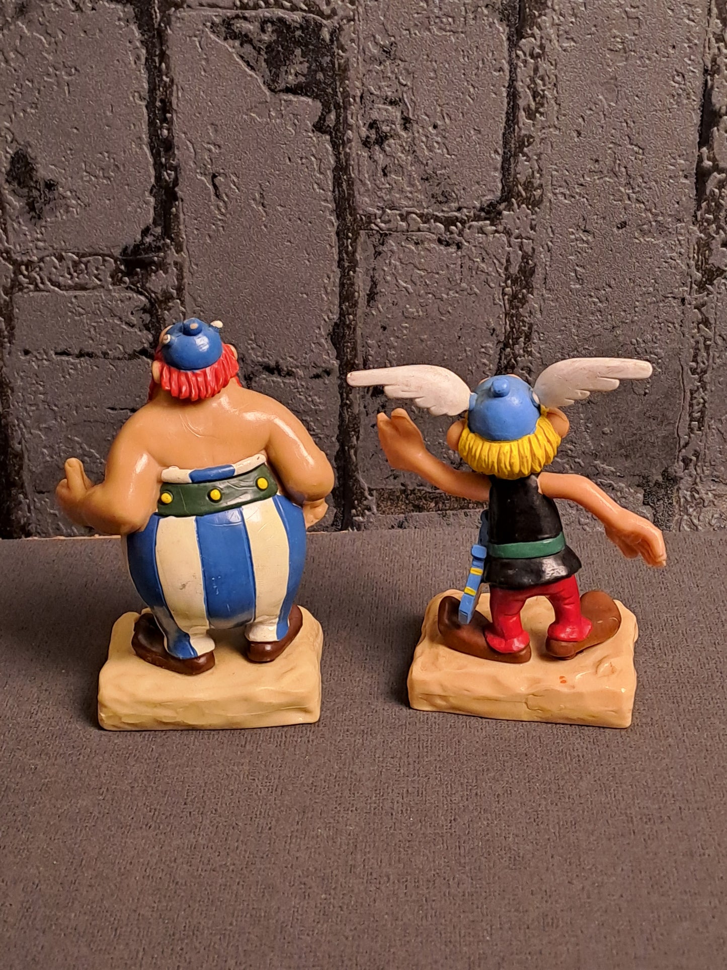 Asterix and Obelix Paper Mate Figures 1982 / Asterix og Obelix Paper Mate Figurer 1982