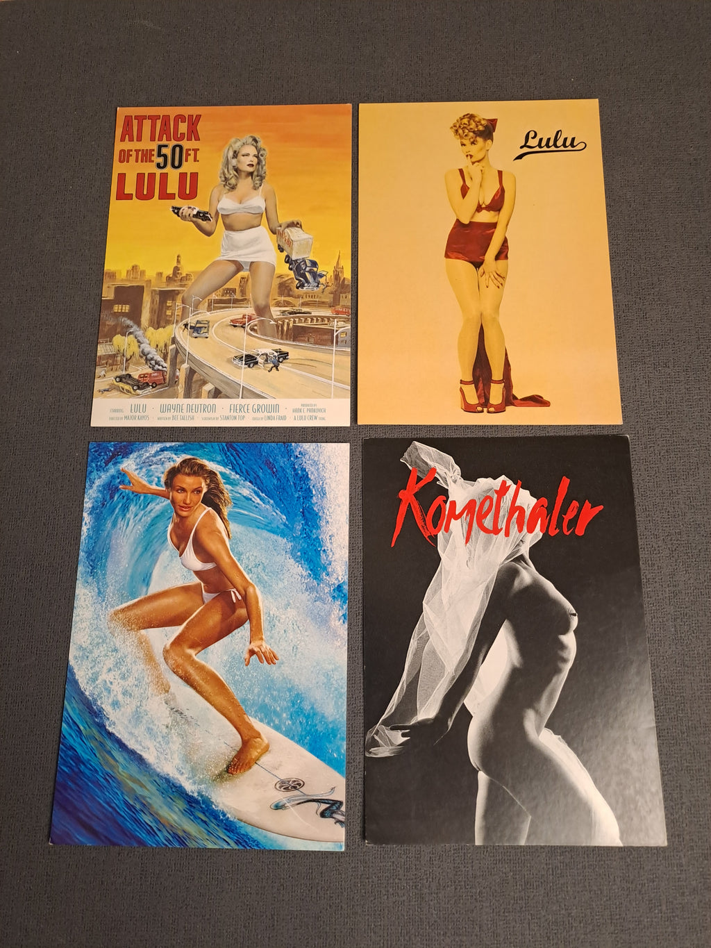 Vintage Film and Theater Erotic Postcards