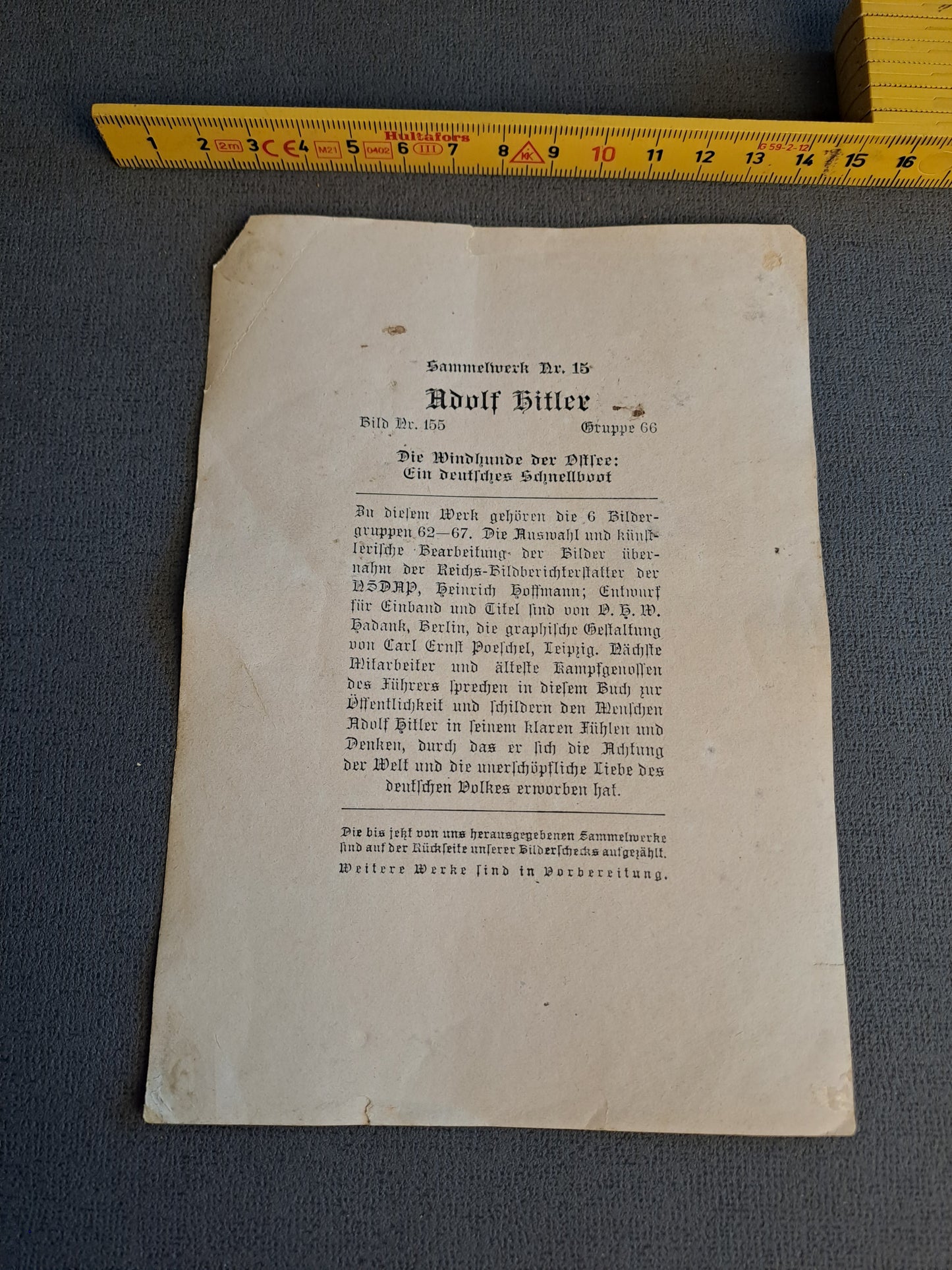 Collecting Photo / Samlebillede - Ein Deutsches Schnellboot