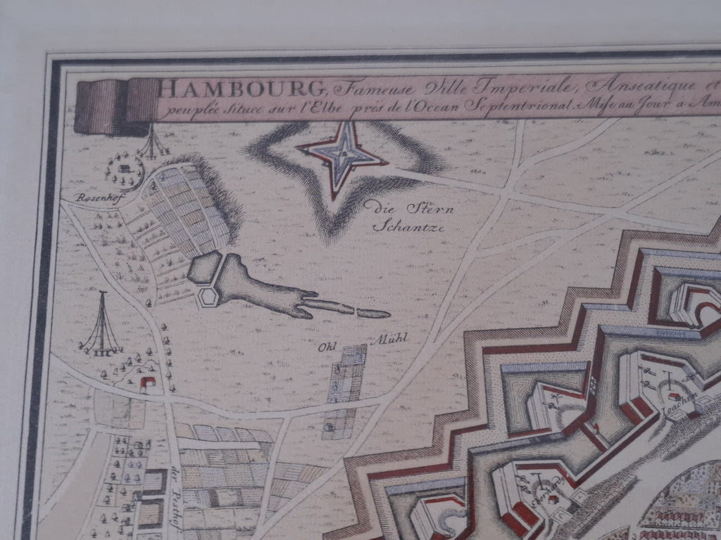 Hamburg Old Historical Map / Hamburg Old View Map