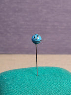 Blue Scarf Pin with twisted Pattern