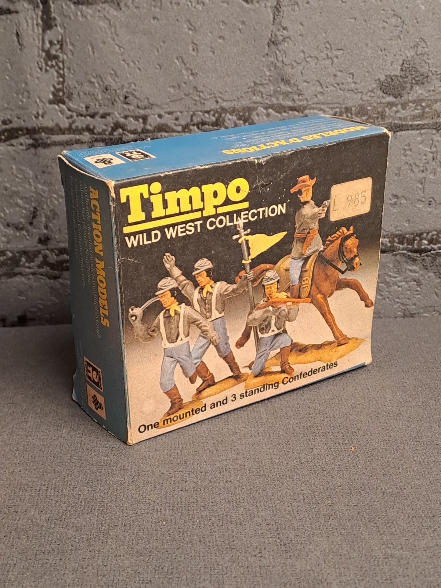 Timpo Toys Confederation Soldiers in Box / Timpo Toys Sydstats Soldater i Box