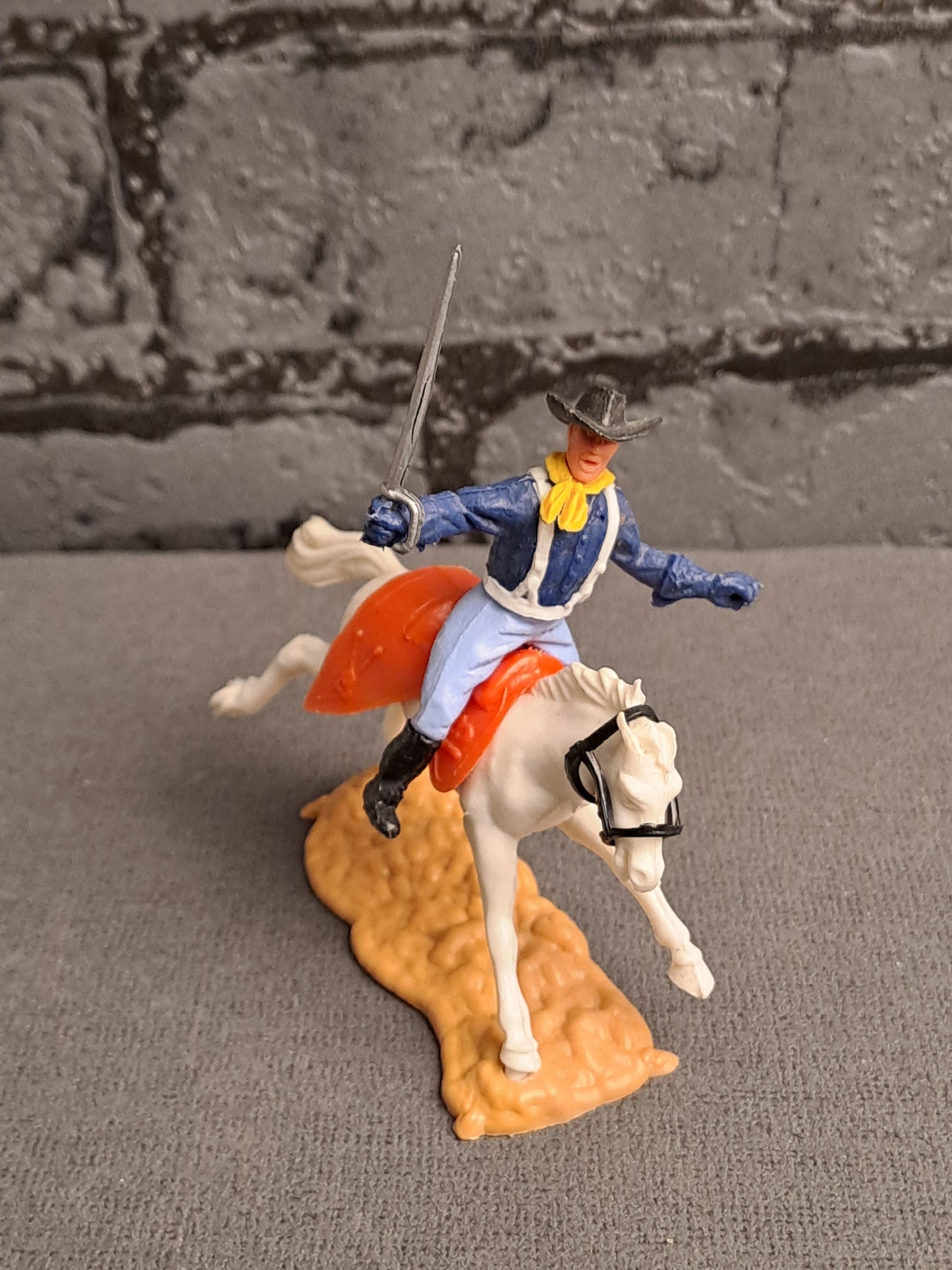 Timpo Toys U.S Cavalry Soldier on Horse Timpo Toys U.S Kavaleri Soldat på Hest