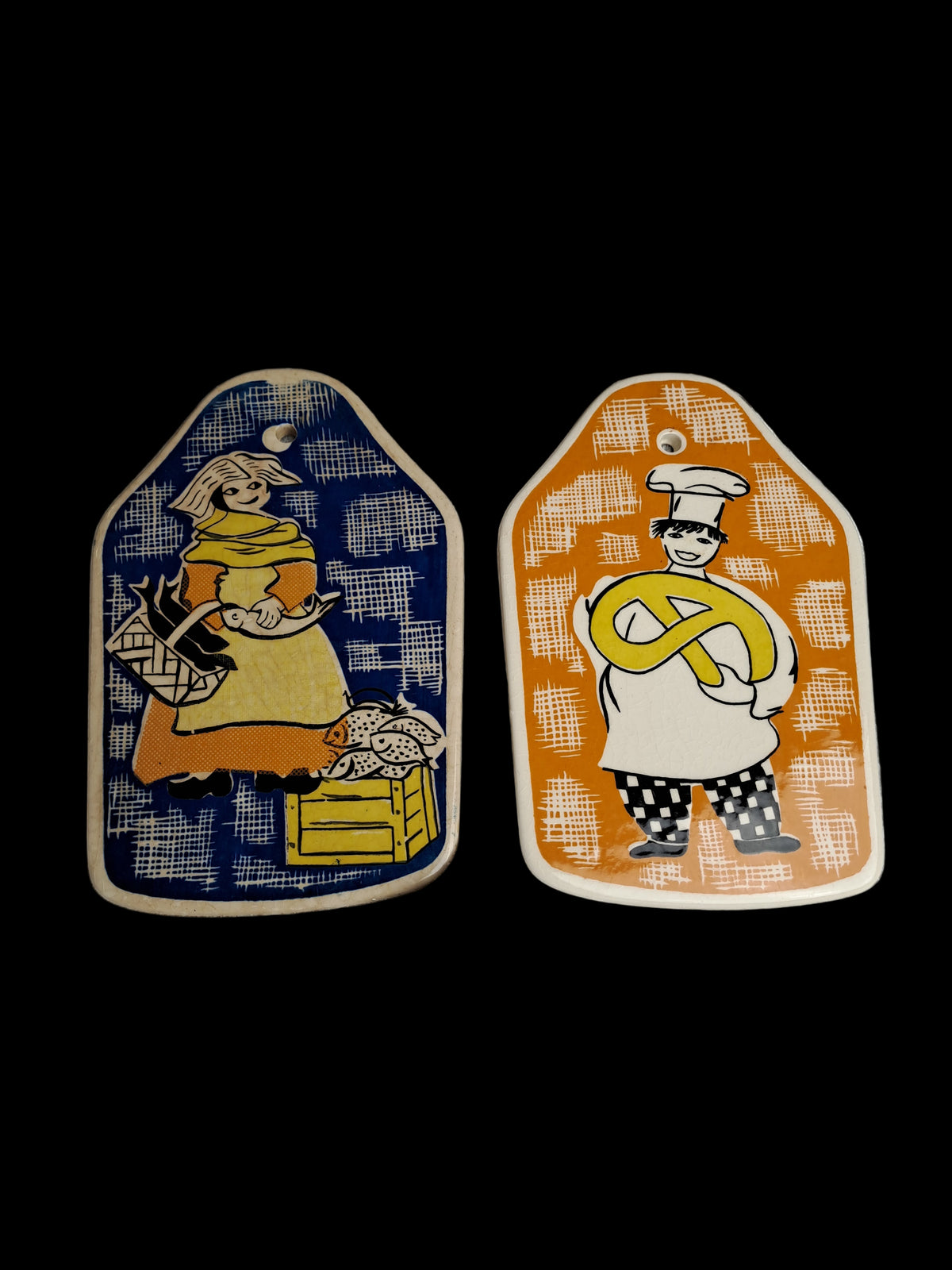 Vintage Lunch Plates / Vintage Smørebrætter