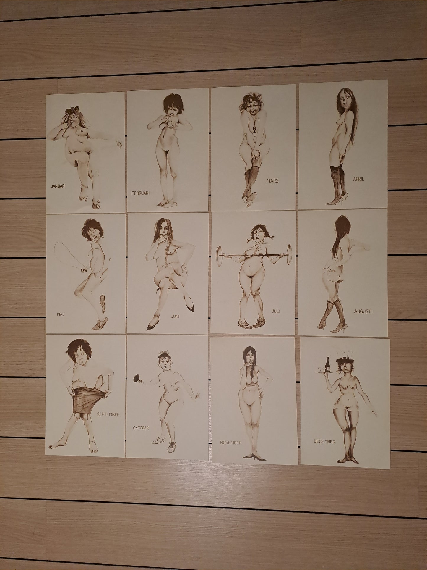 12 Month Caricatures / 12 Måneder Karikaturer