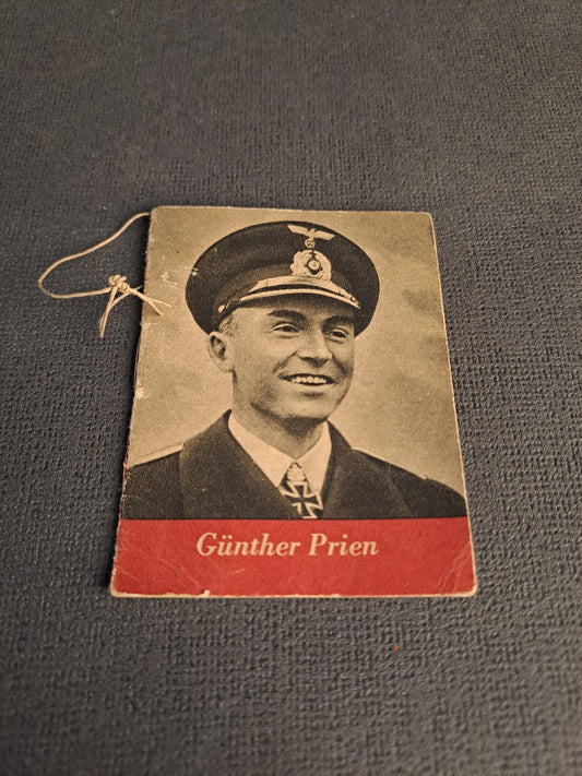 WHW Knight Cross Mini Booklet Gunther Prien / WHW Ridderkors Gunther Prien