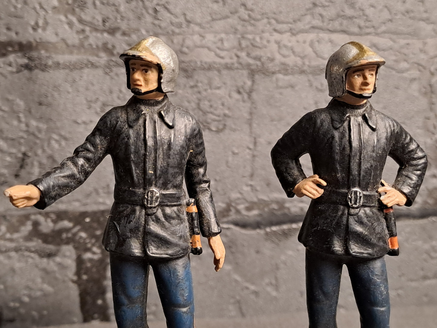 Elastolin Fire Brigade x2 / Elastolin Brandmænd x2