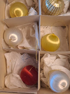 Vintage Satin Christmas Baubles