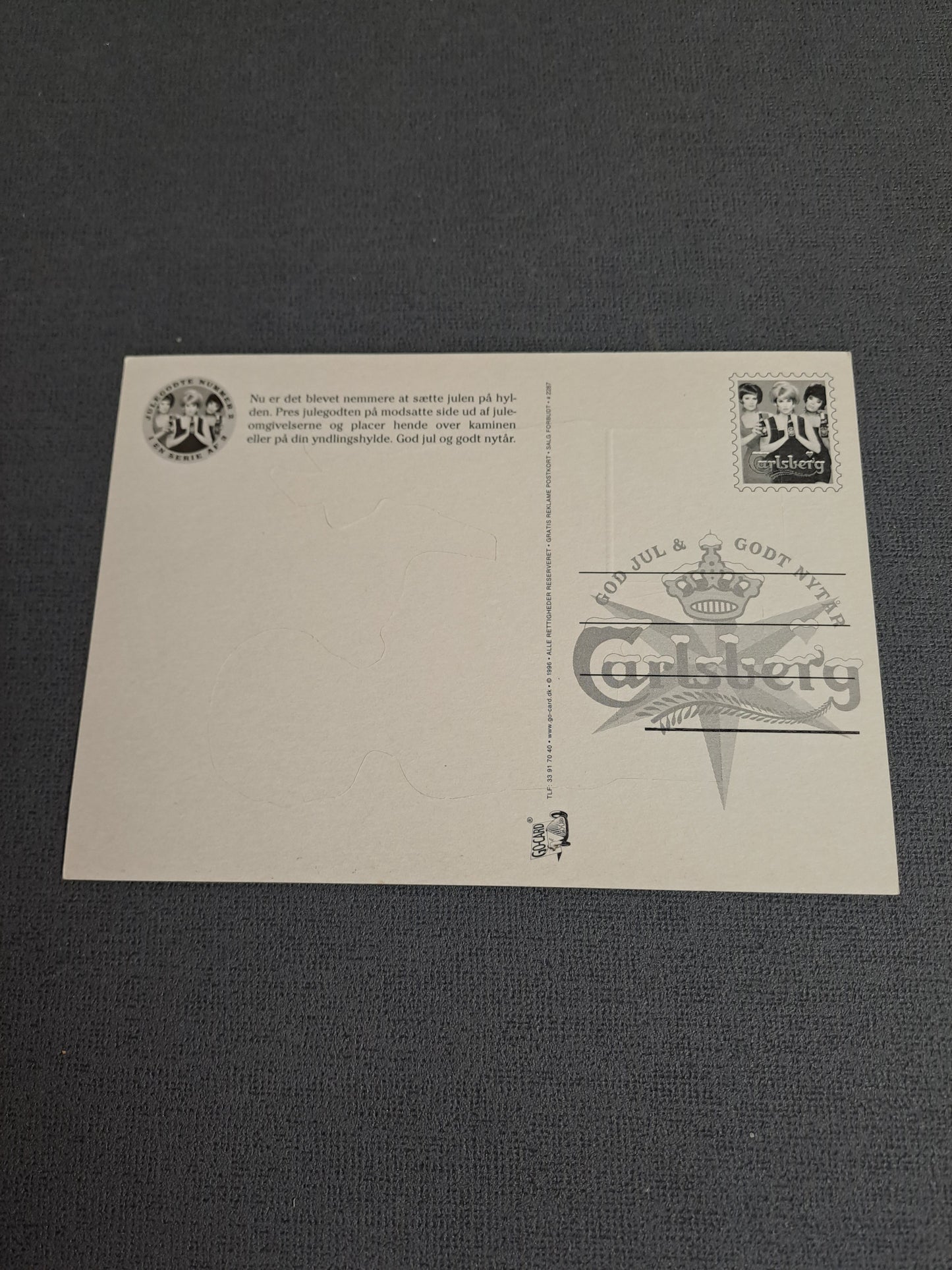 Carlsberg Vintage Postcard Pop Out / Carlsberg Vintage Postkort Kravlenisse