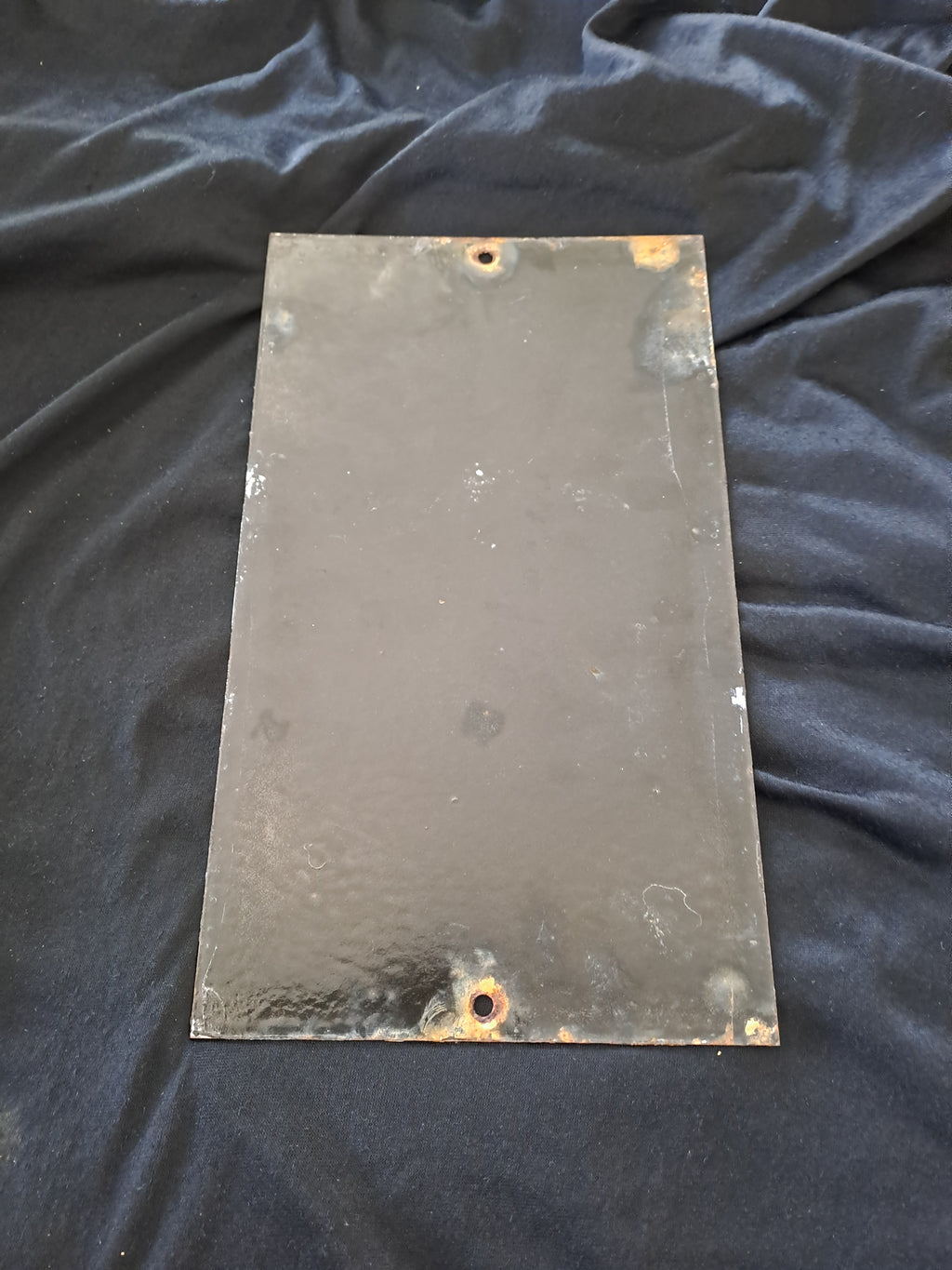 Elliot's White Veneer Enamel Sign