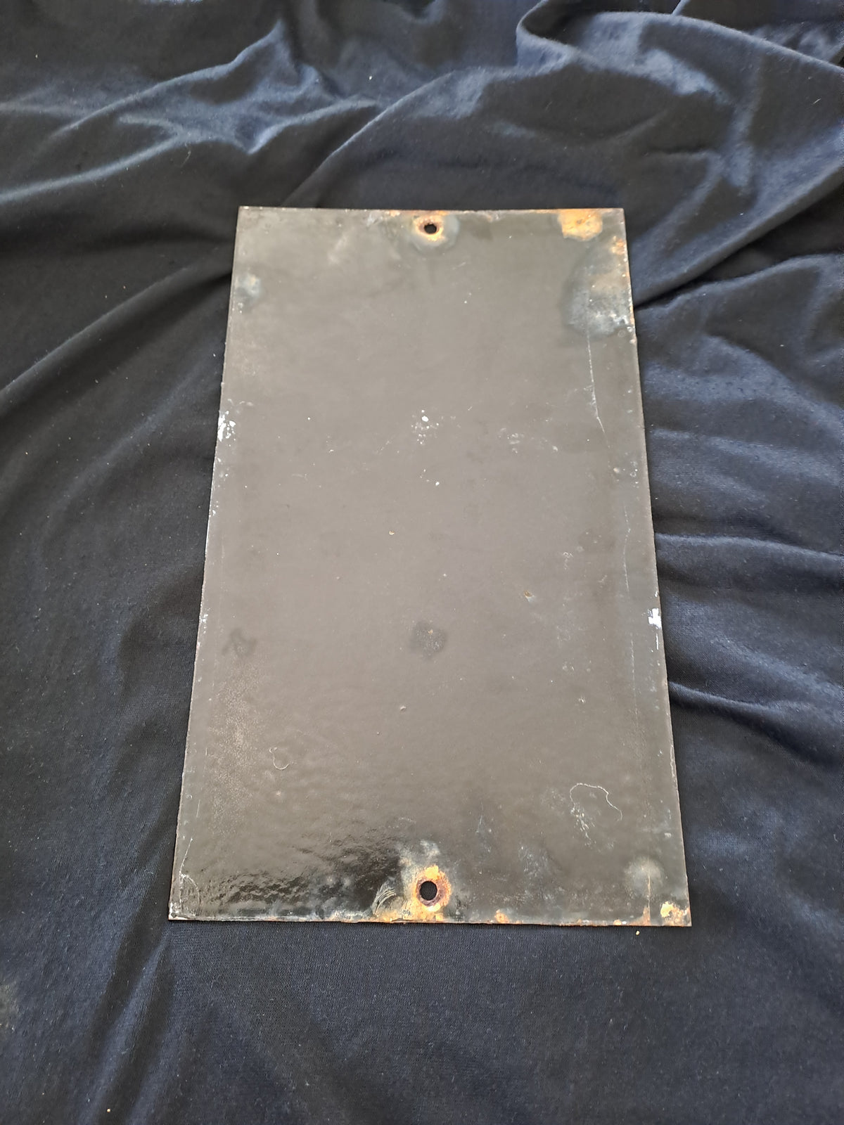 Elliot's White Veneer Enamel Sign