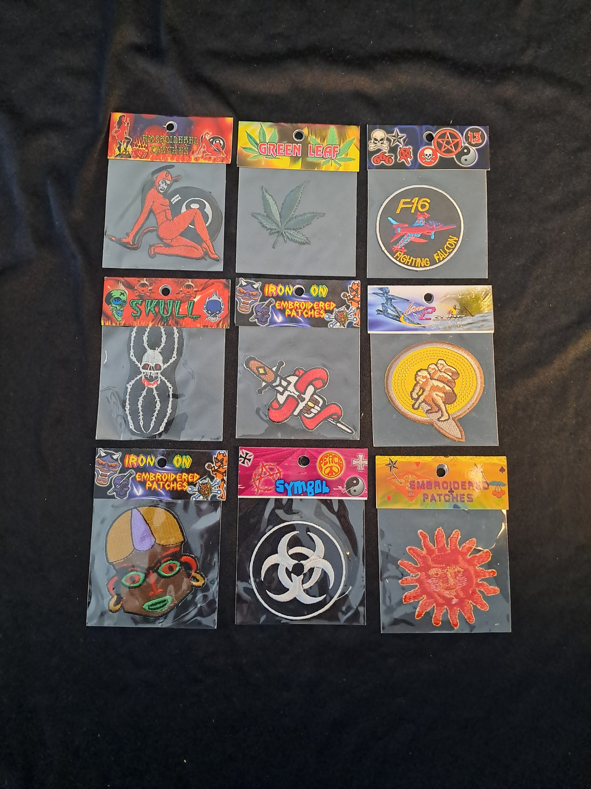 Vintage Patches x9 / Vintage Iron-on Patches x9