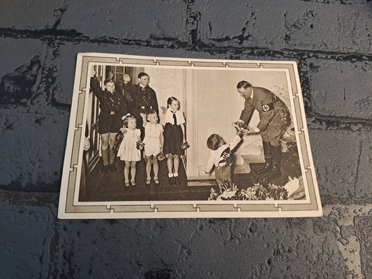 WW2 Postcard Der Fuhrer 50 Years Birthday