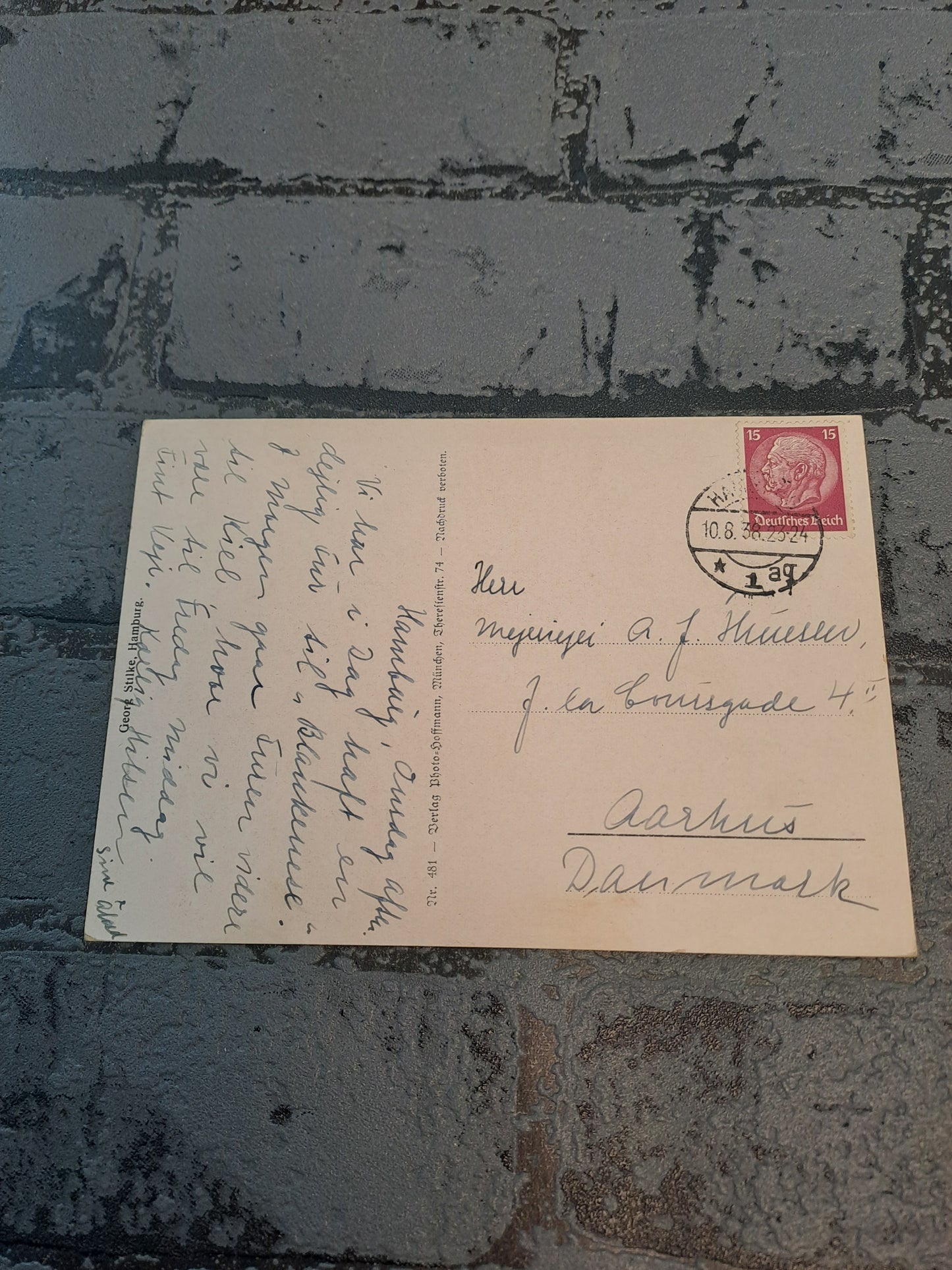 WW2 A.H. Postcard 1938