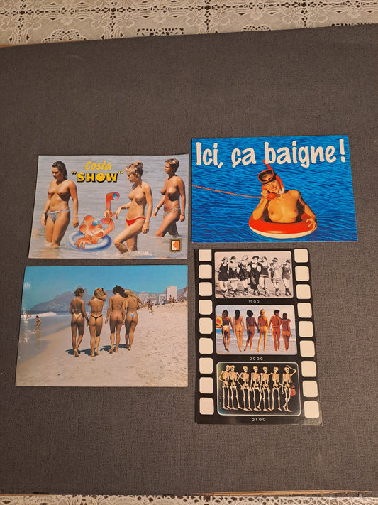 Erotic Vintage Postcards Spain, Brasilien a.m. / Erotiske Vintage Postkort Spanien, Brasilien m.m.