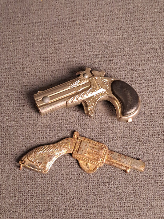Key Ring Mini Guns 1970's / Nøglerings Mini Pistoler 1970'erne