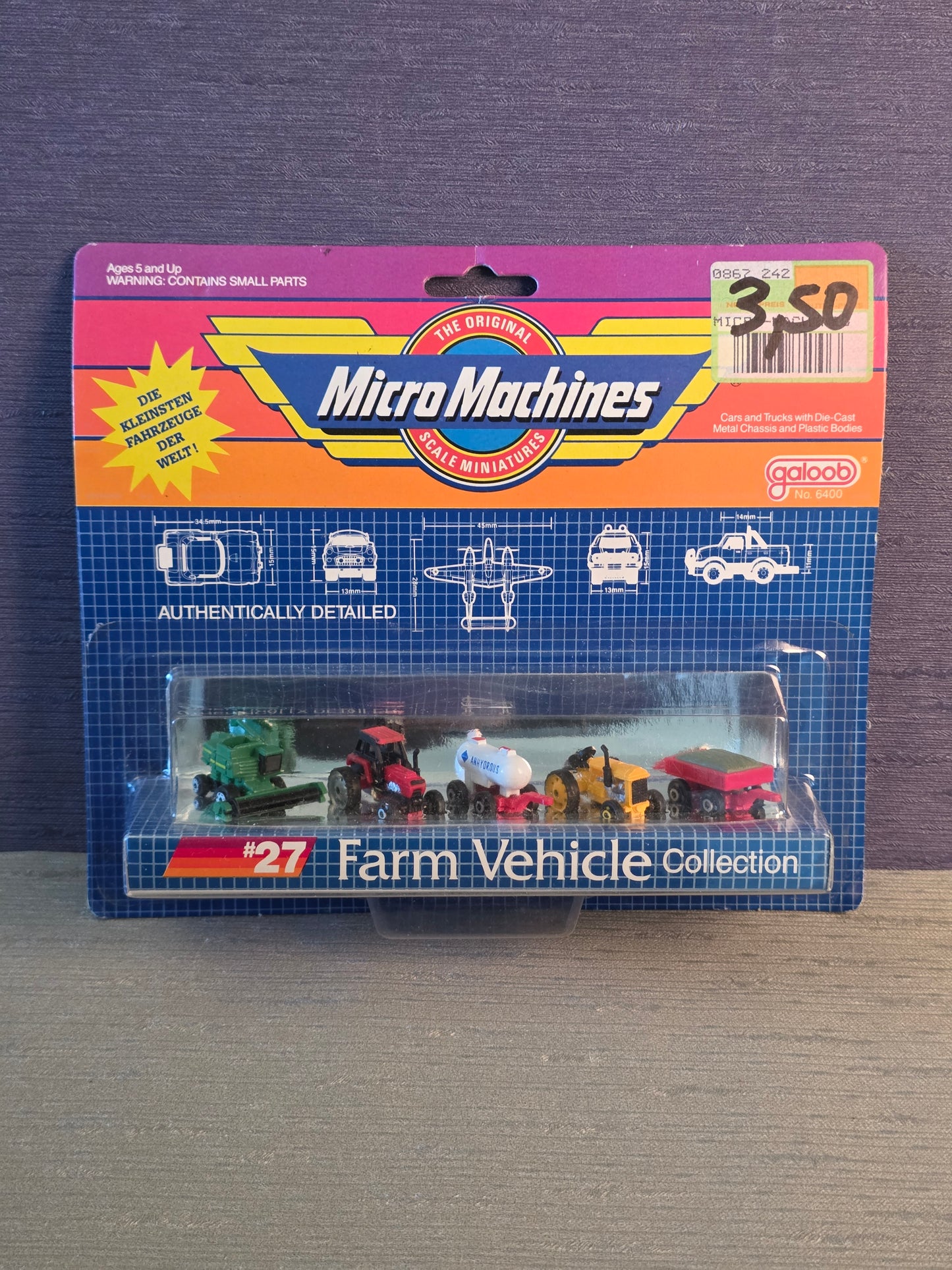 Micro Machines Farm Vehicle Collection Rare