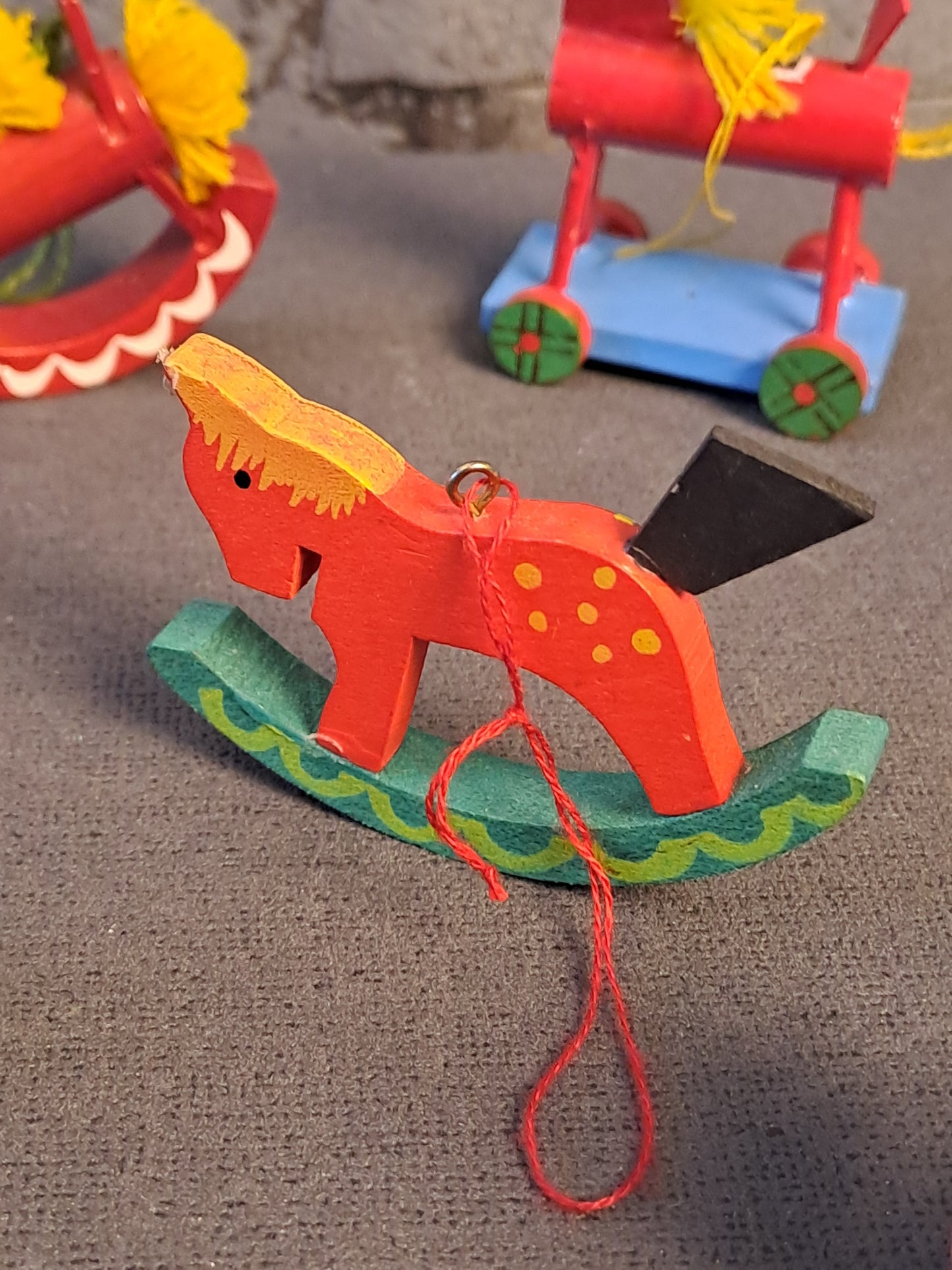 Vintage Julophæng i Træ