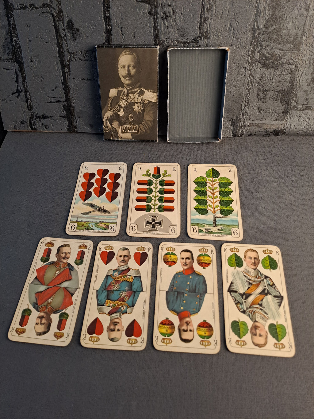 WW1 German War Playing Cards / WW1 Tyske Krigs Spillekort