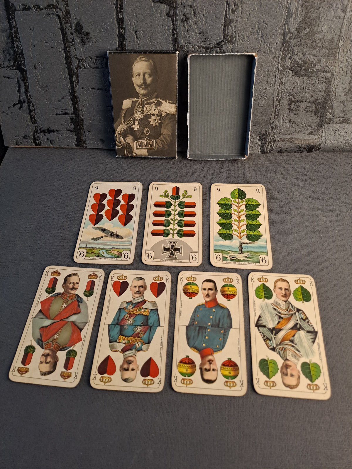 WW1 German War Playing Cards / WW1 Tyske Krigs Spillekort