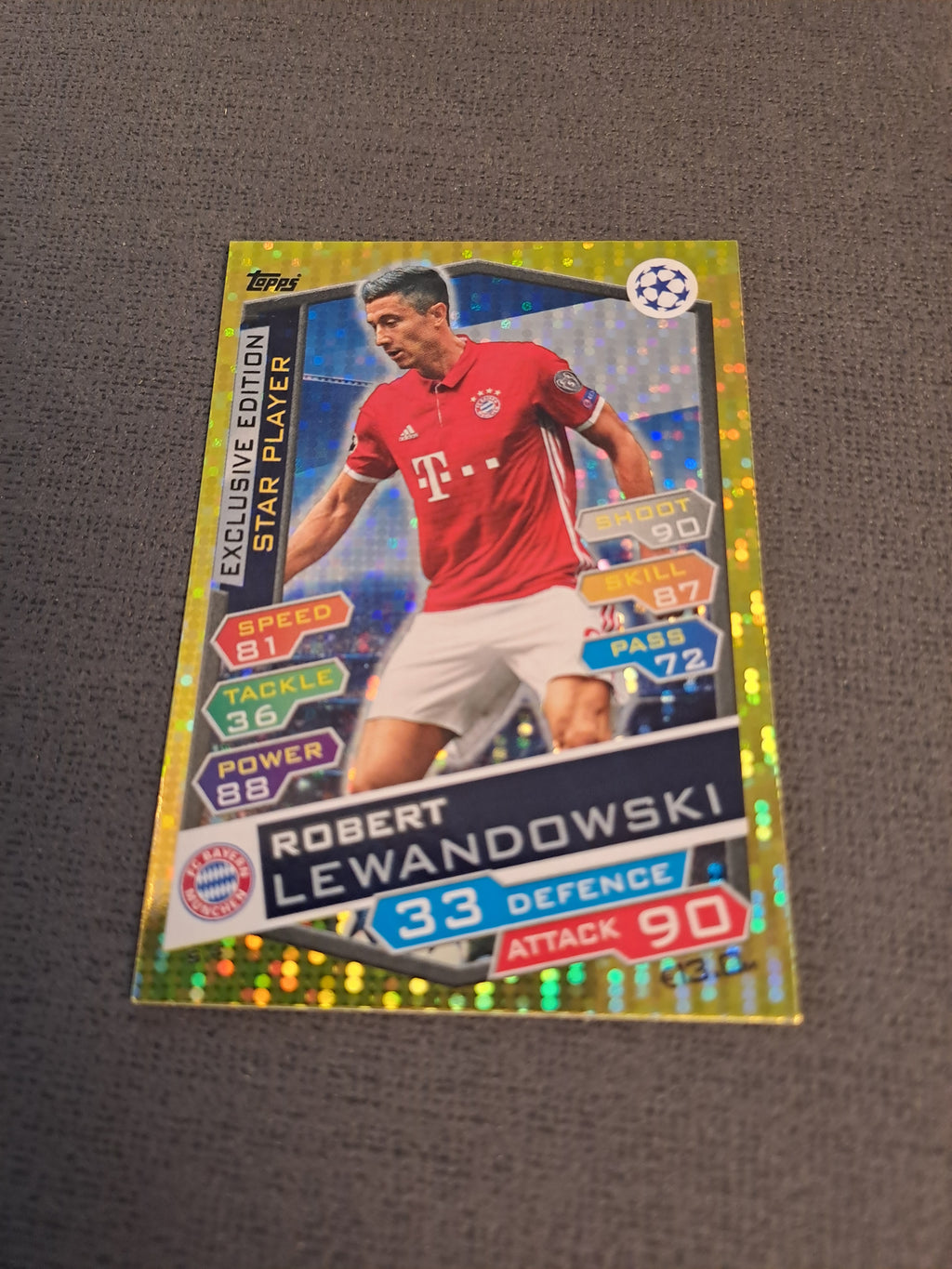 Topps Match Attax Robert Lewandovski