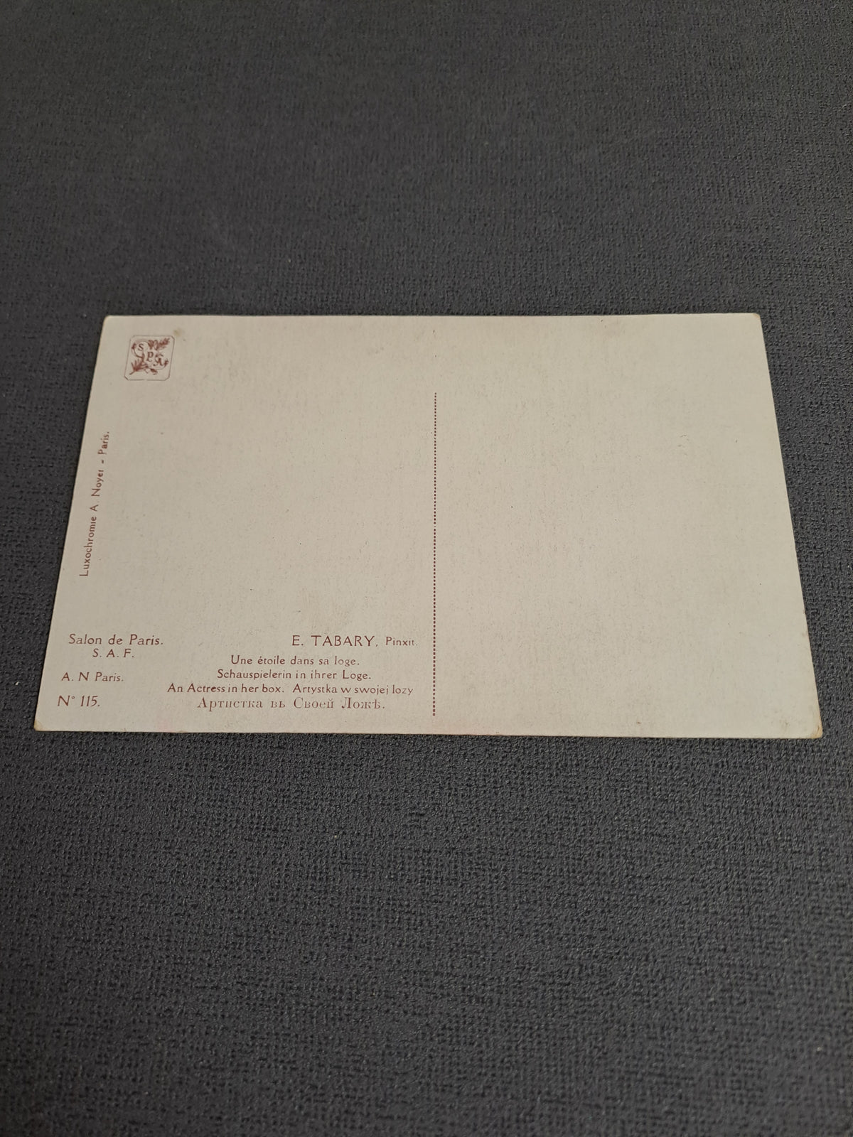 Antique French Postcard / Antik Fransk Postkort