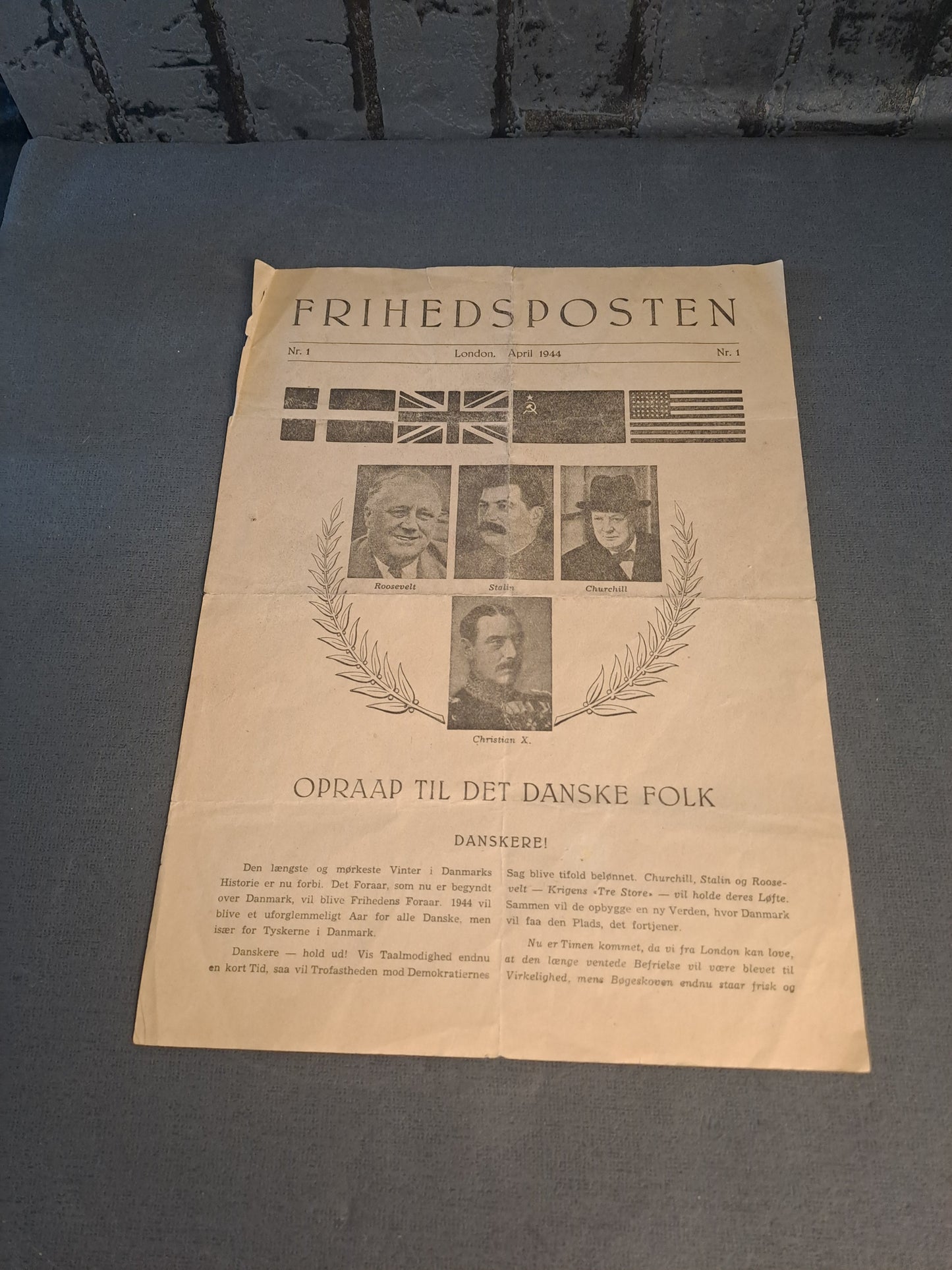 WW2 German Propaganda Discovered as Danish Resistance / WW2 Tysk Propaganda Forklædt som Dansk Frihedskæmper Blad