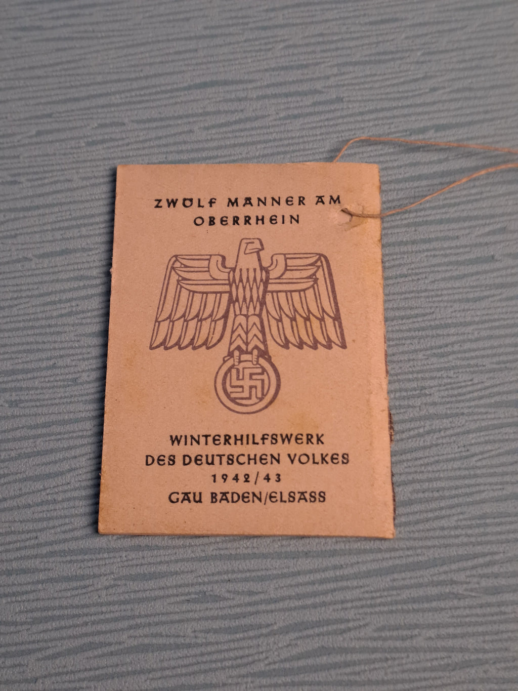 WHW Twelve Men on the Upper Rhine Booklet