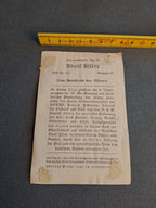 Collecting Card / Samlebillede - Autostrasse Des Fuhrers