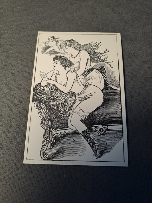 Erotic Postcard Denmark 1960's / Erotisk Postkort Danmark 1960'erne