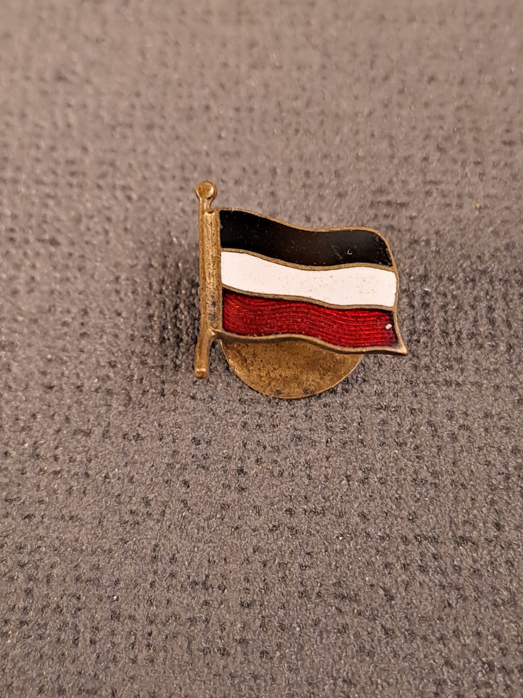 WW1/WW2 German Empire Flag Pin / WW1/WW2 Det tyske Rige Flag Pin