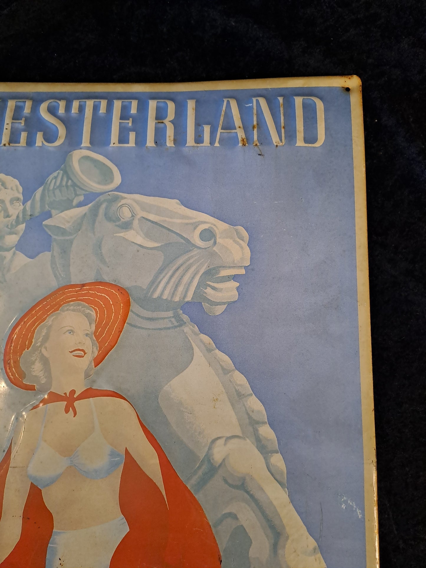 Vintage Advertising Tin Sign / Vintage Reklame Blikskilt