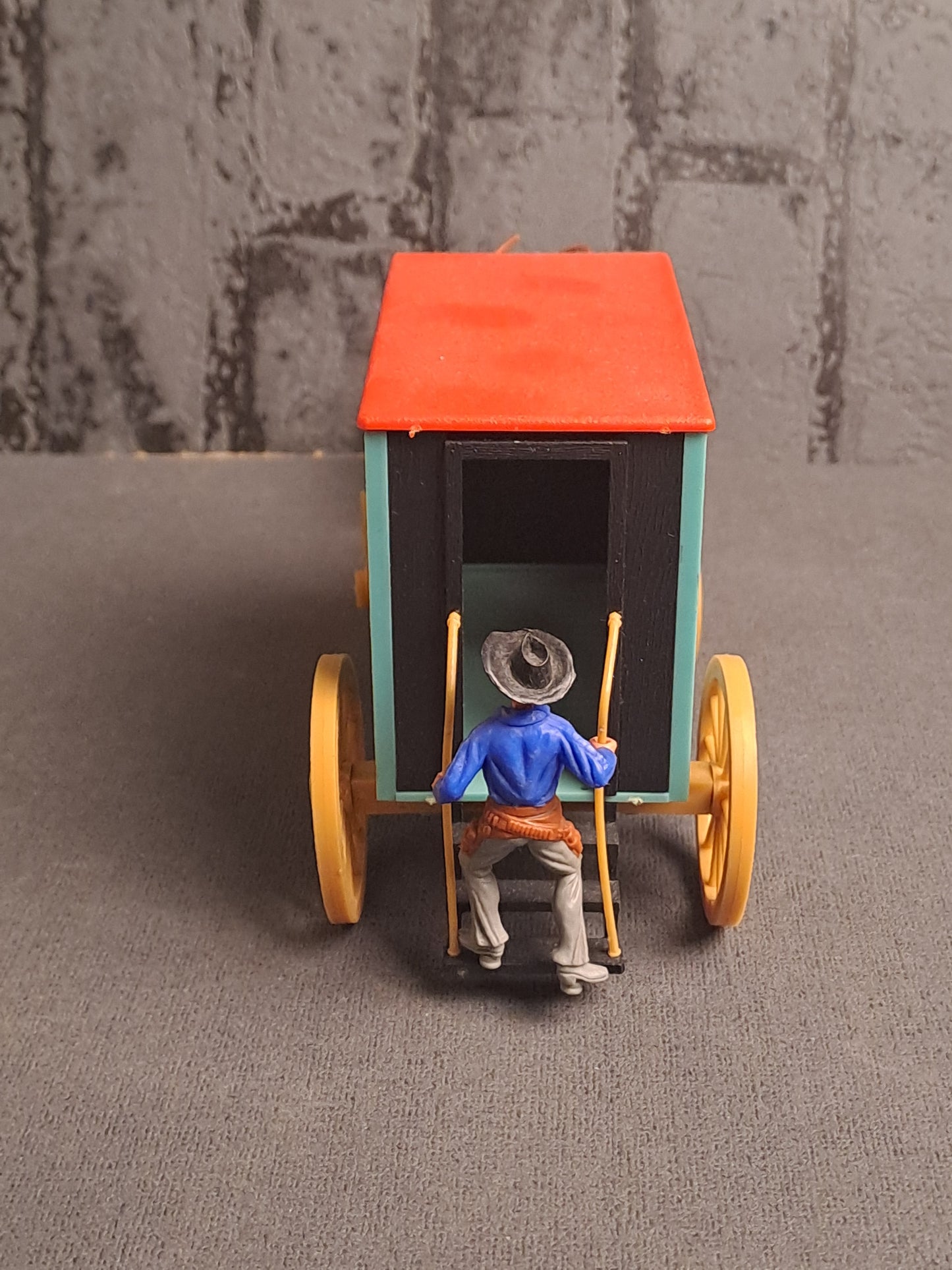 Timpo Toys Clay County Jail Wagon / Timpo Toys Clay County Fængselsvogn